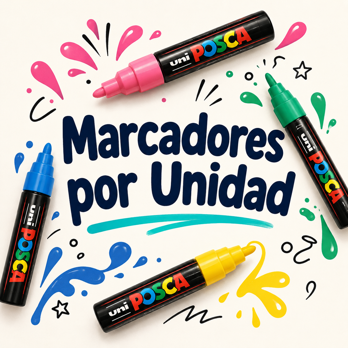 Marcadores por Unidad. Todos los colores