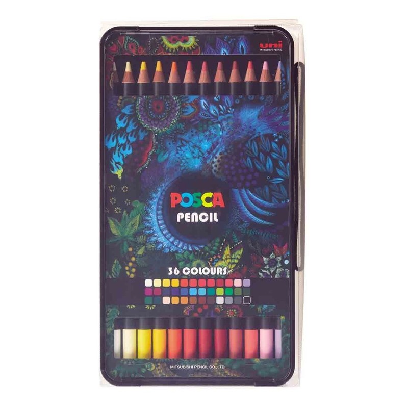 Lápices Posca Estuche De 36 Colores